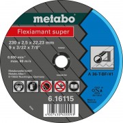 Отрезной круг по металлу METABO 230x2,5x22,23 мм А36Т Flexiamant S [616115000]