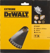 Пильный диск по дереву DeWALT 165х48тх20 мм EXTREME WORKSHOP DT4087-QZ [DT4087-QZ]