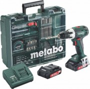 Аккумуляторный шуруповерт METABO BS 18 LT 2x2,0 Ач, с набором оснастки [602102600]