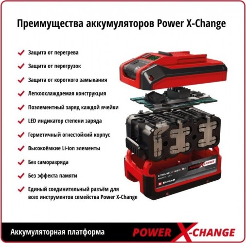 Bateria Einhell 18V 2,5 Ah Power X-Change 4511516