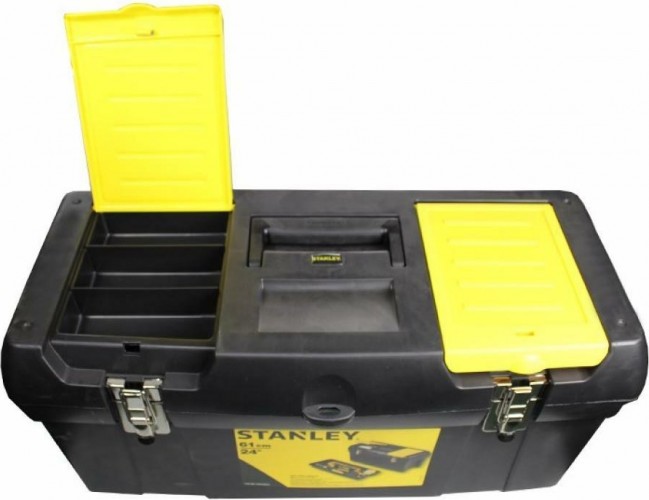 Toolbox 24. Ящик для инструмента Stanley 2000 Metal Latch Toolbox 24" 1-92-067. 1-92-067 TM Stanley 1-92-067.